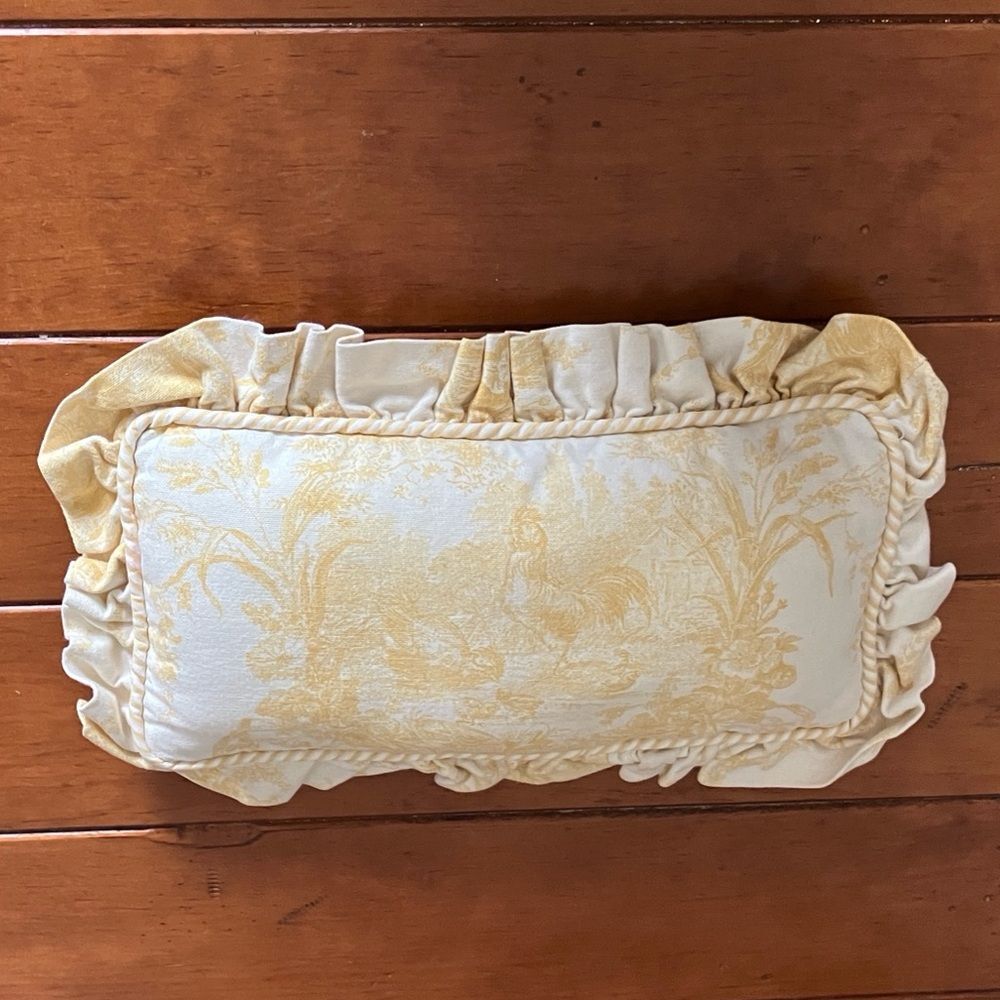 Yellow Rooster Pillow